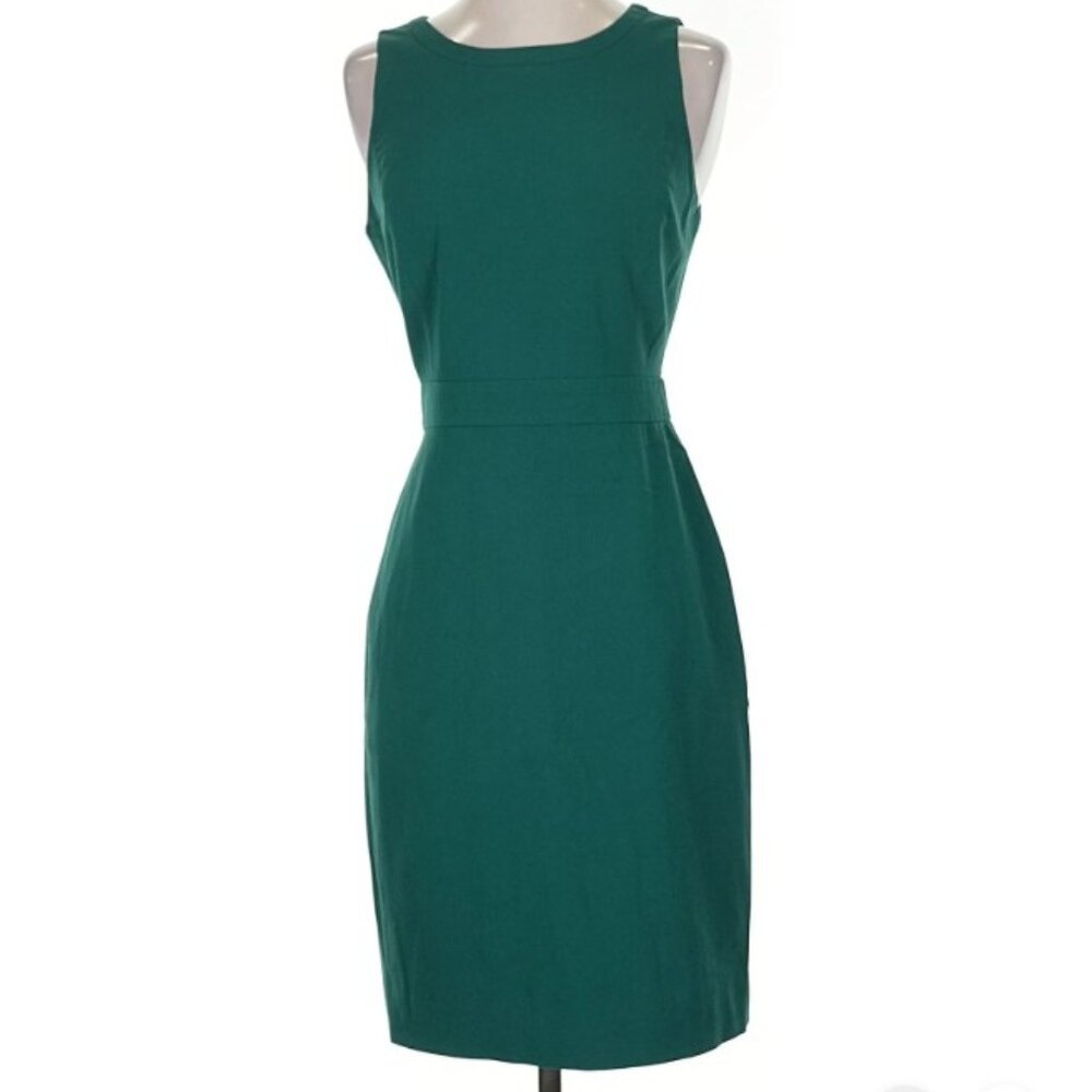 J.Crew Green Sleeveless Midi Dress – Size 2